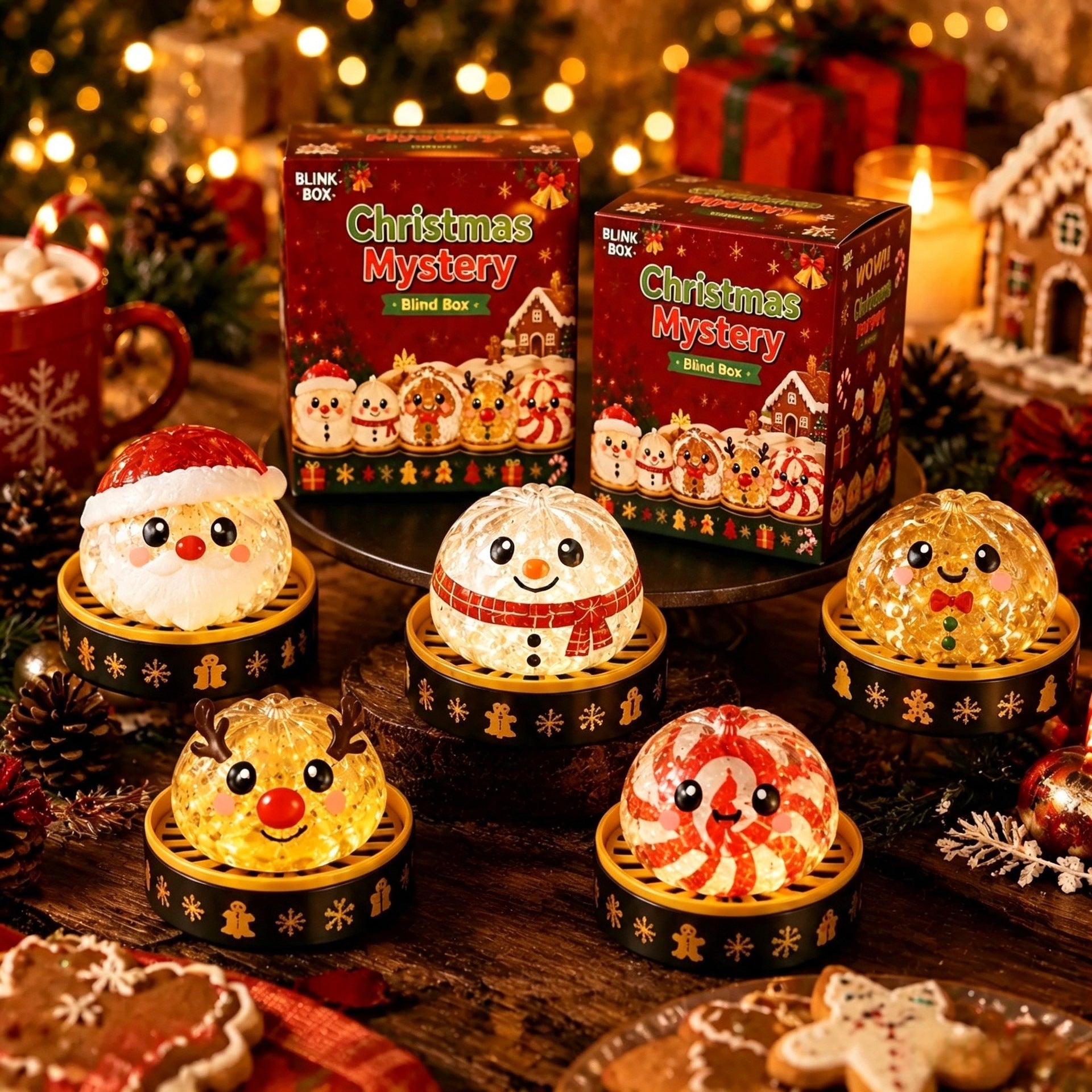 Christmas Dumpling Squishy Mystery Toy