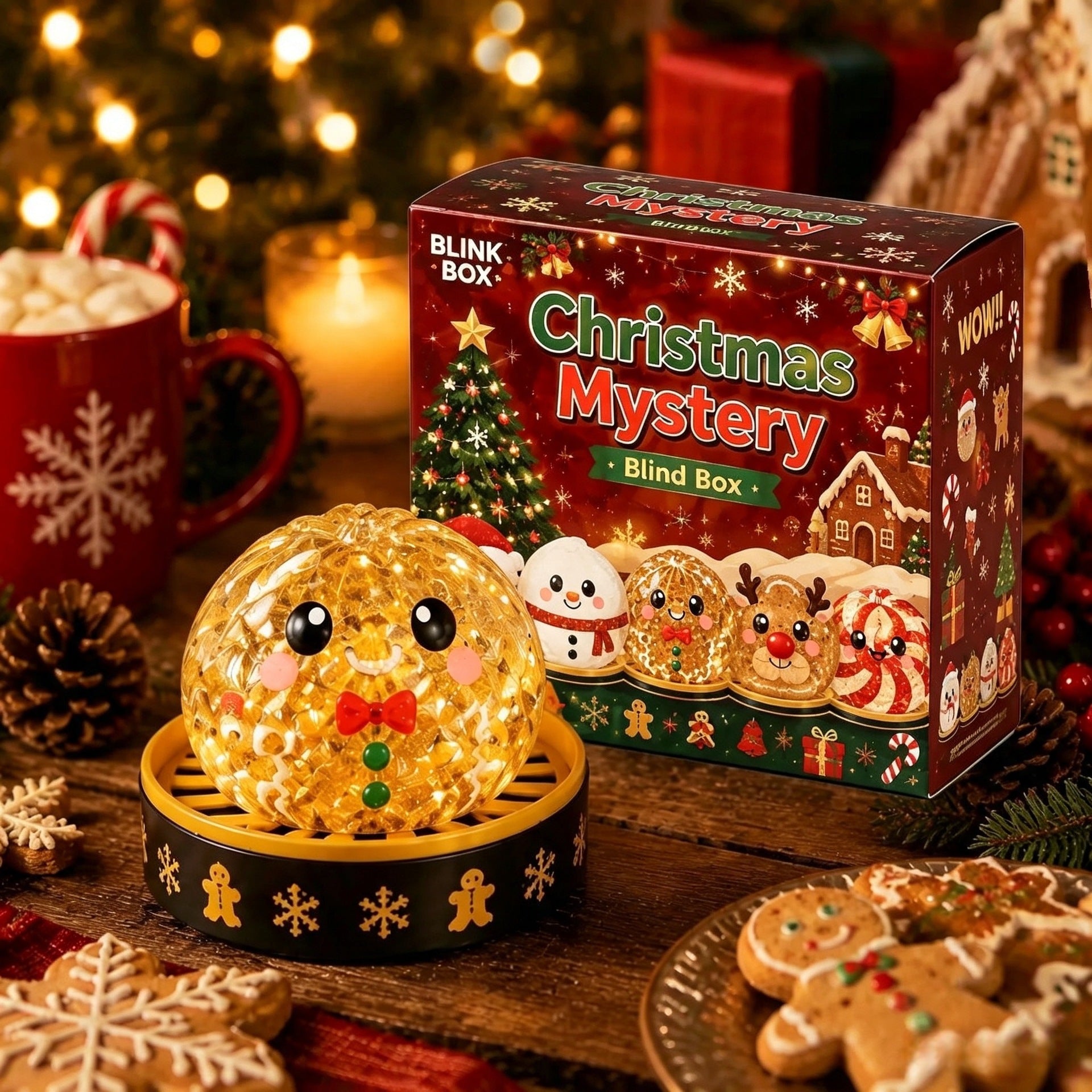 Christmas Dumpling Squishy Mystery Toy