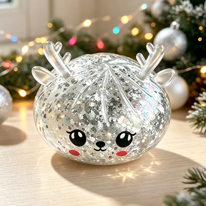 Christmas Reindeer Dumpling Squishy Mystery Toy