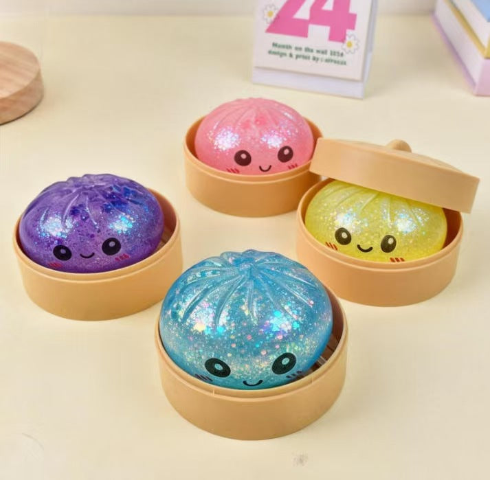 Glitter Dumpling Squishy Mystery Toy