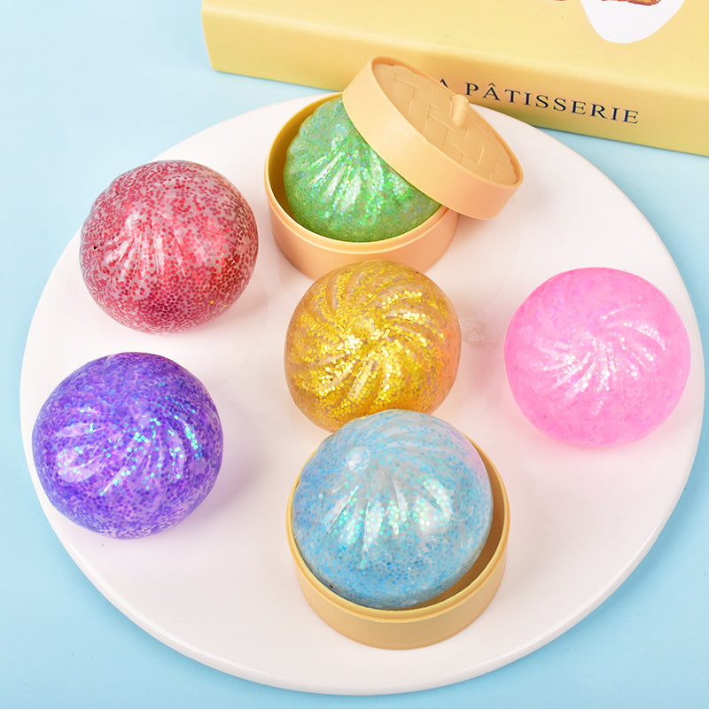 Glitter Mini Dumpling Squishy Mystery Box