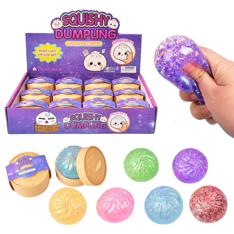 Glitter Mini Dumpling Squishy Mystery Box