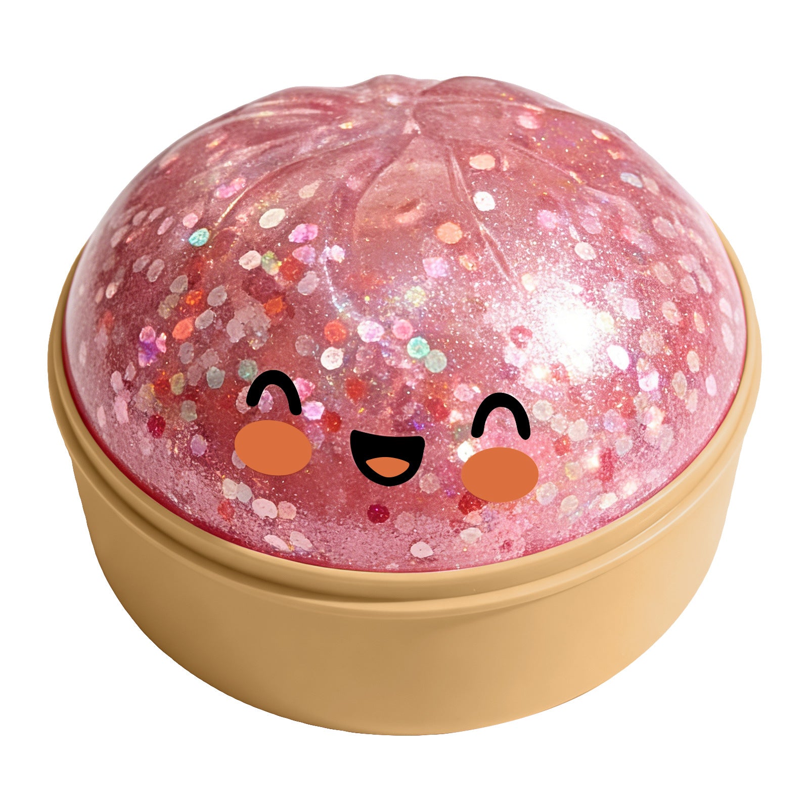Glitter Smiley Dumpling Squishy Mystery Toy