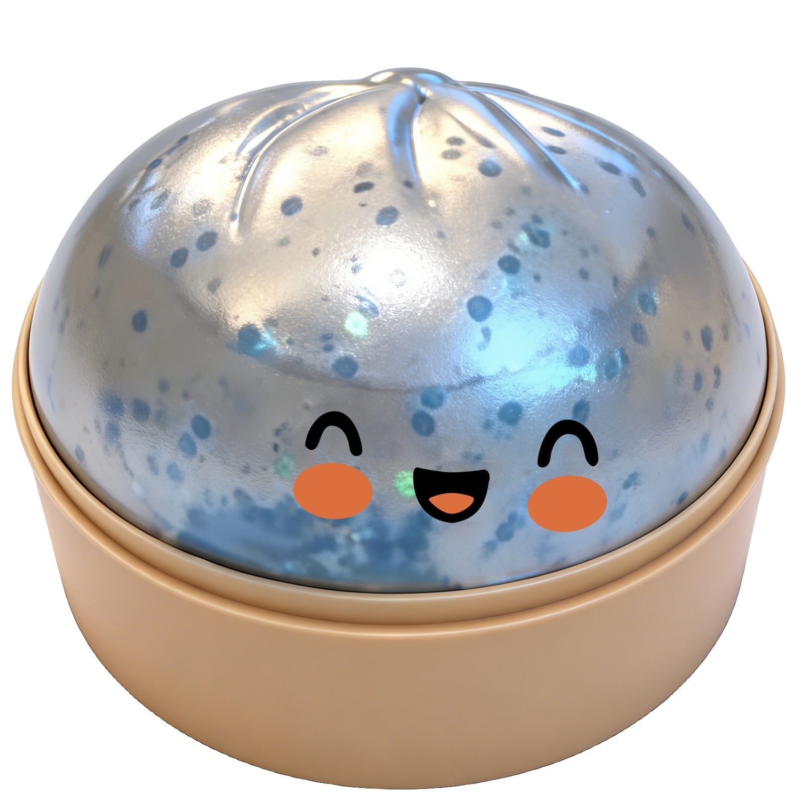 Glitter Smiley Dumpling Squishy Mystery Toy