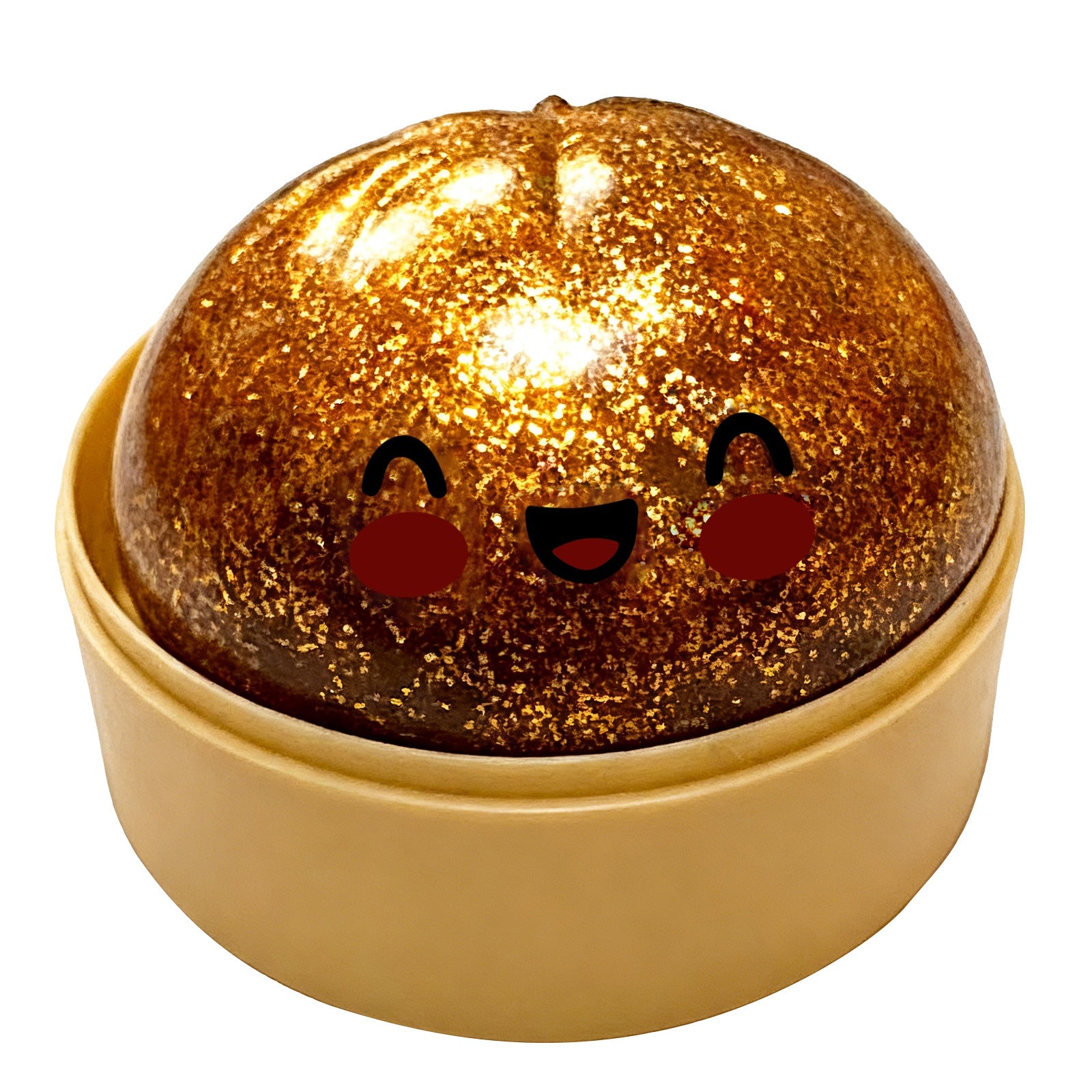 Glitter Smiley Dumpling Squishy Mystery Toy