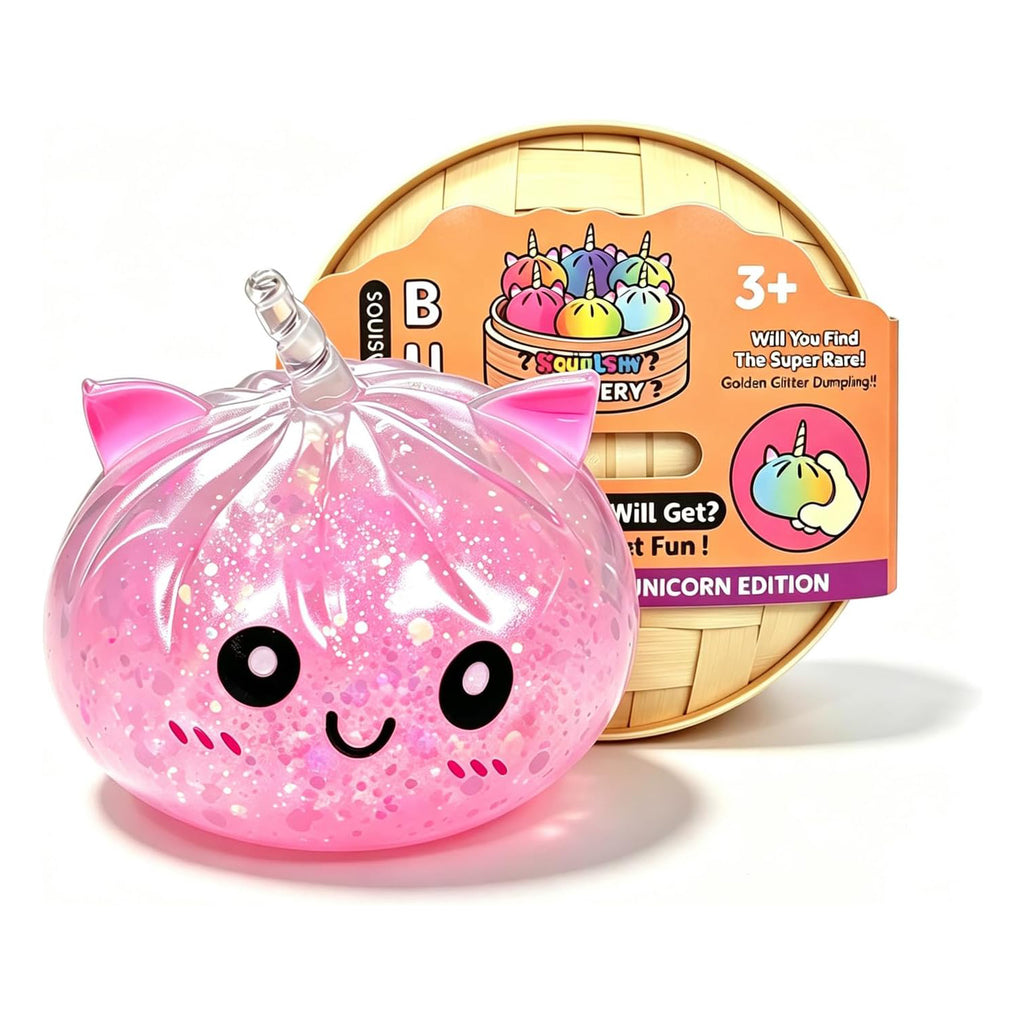Glitter Unicorn Dumpling Squishy Mystery Toy