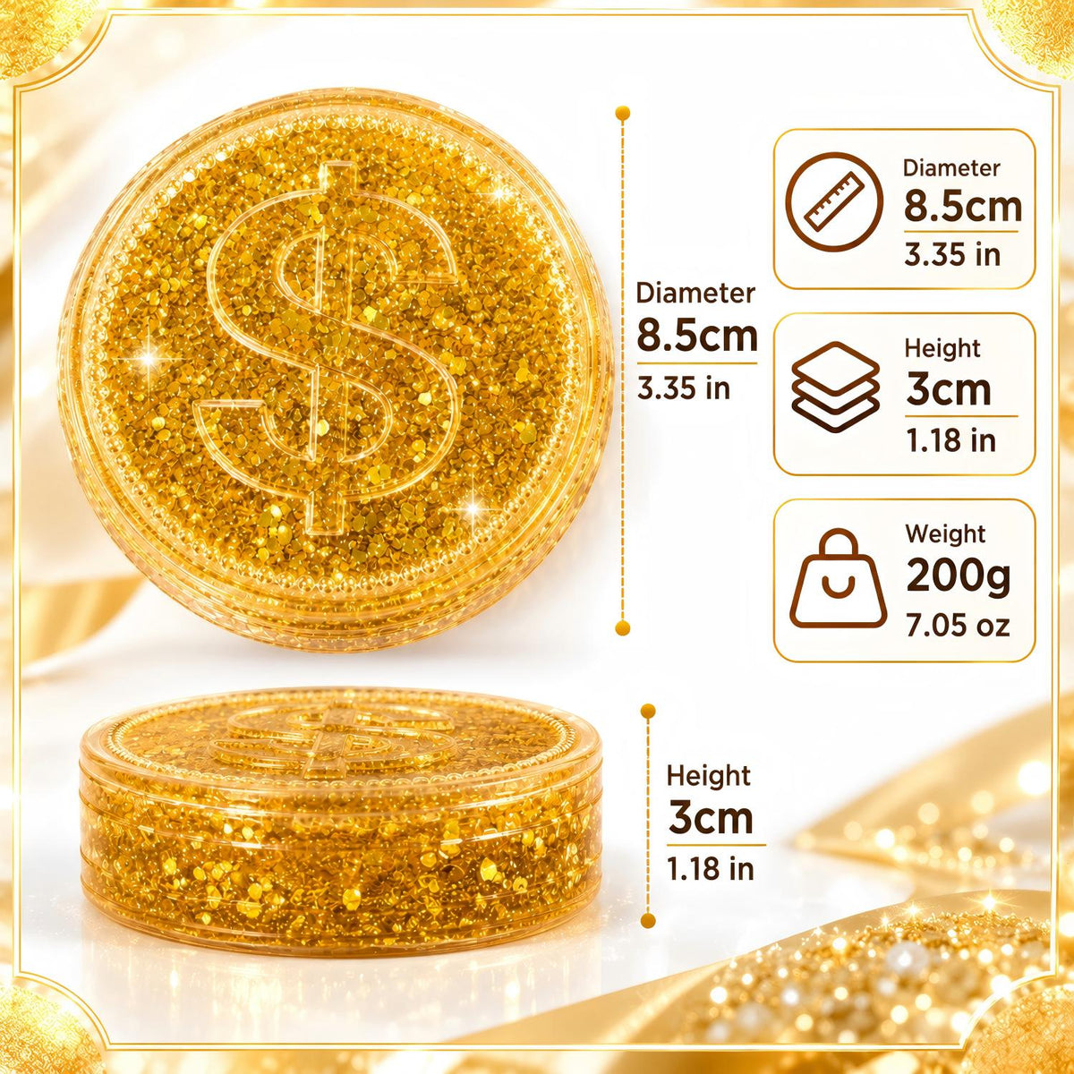 Gold Coin Squishy Toy