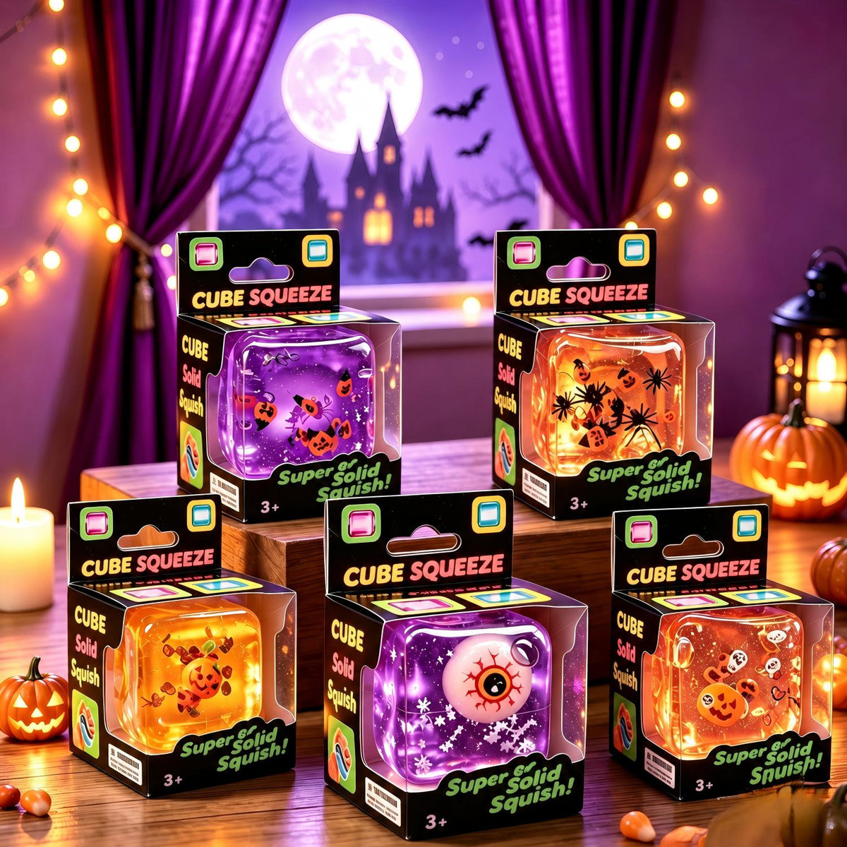Halloween Cube Squishy Toy