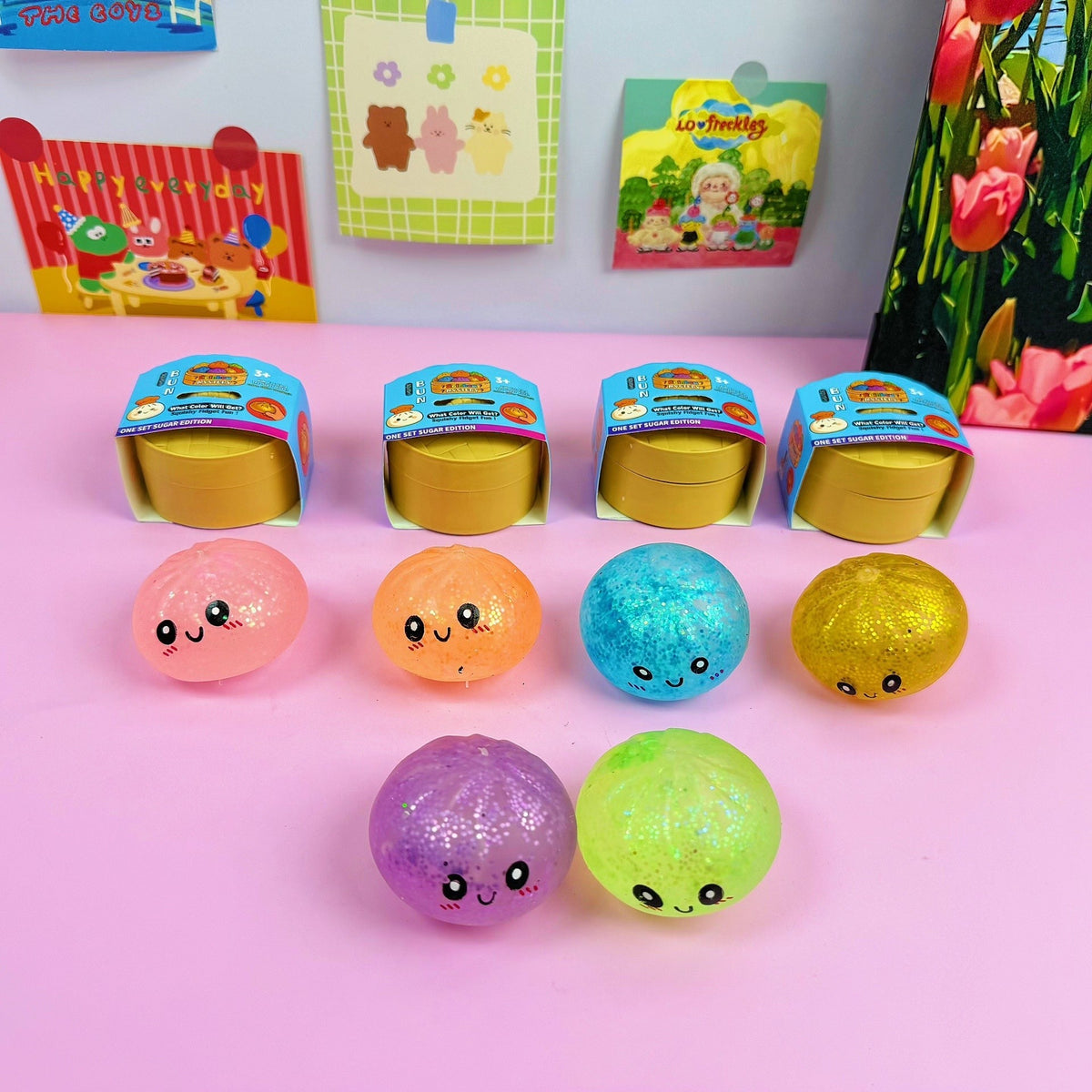 Mini Smiley Dumpling Squishy Mystery Toy