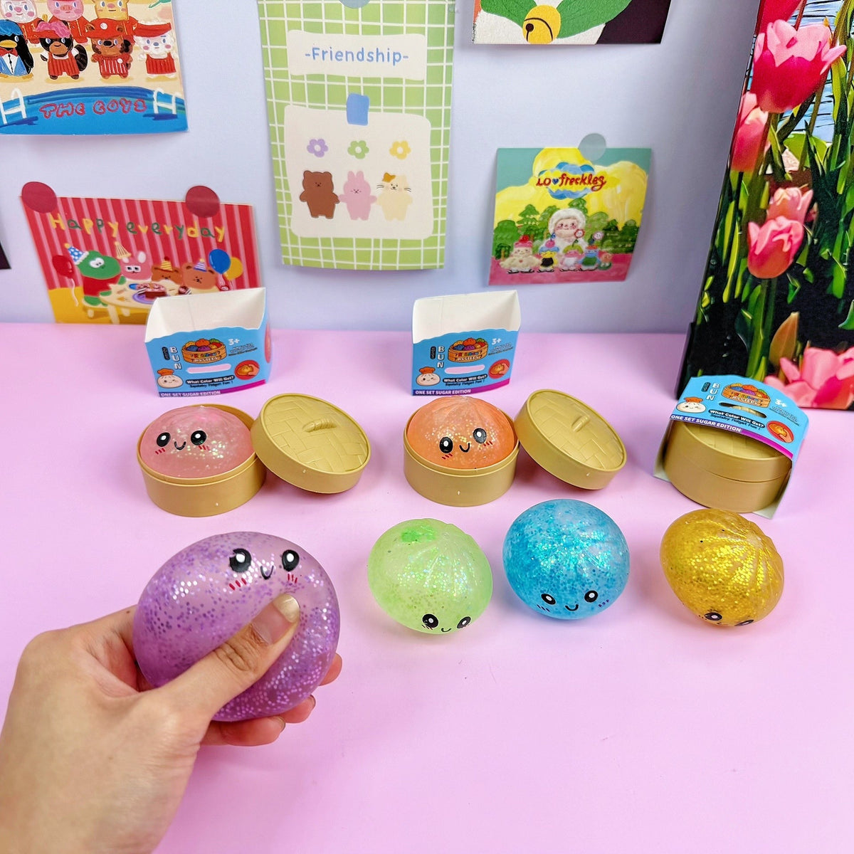 Mini Smiley Dumpling Squishy Mystery Toy