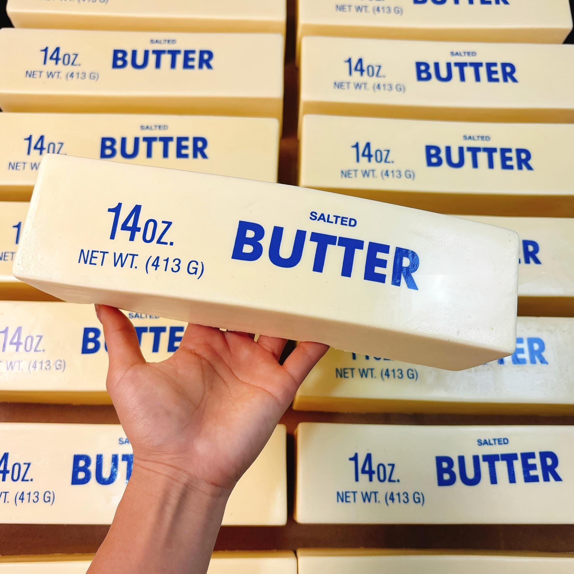 Realistic Salted Butter Stick Squishy Toy