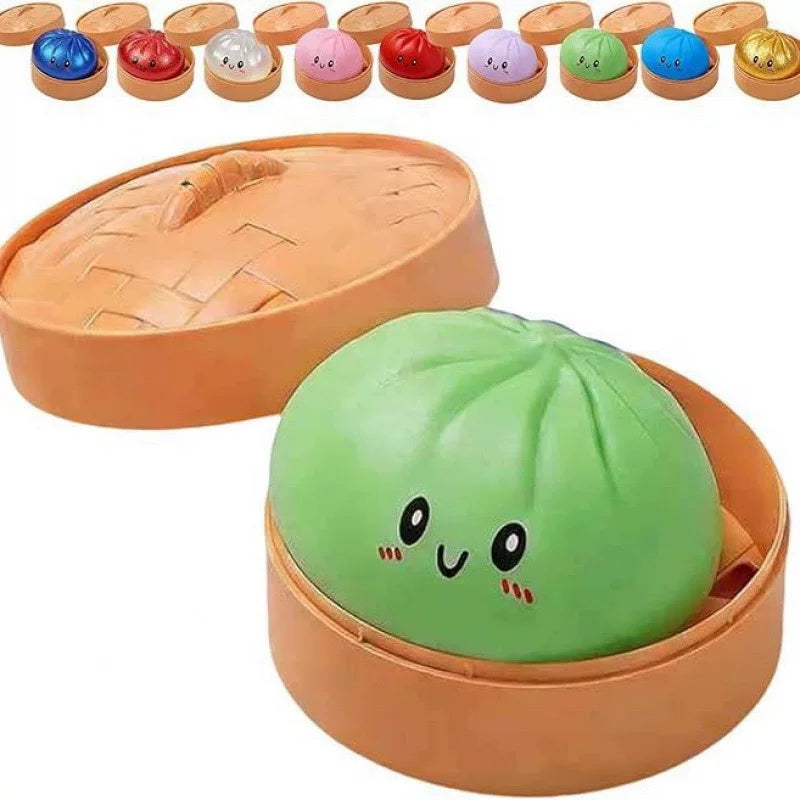 Smiley Dumpling Squishy Slow Rising Stress Relief Toy - 3.35inch