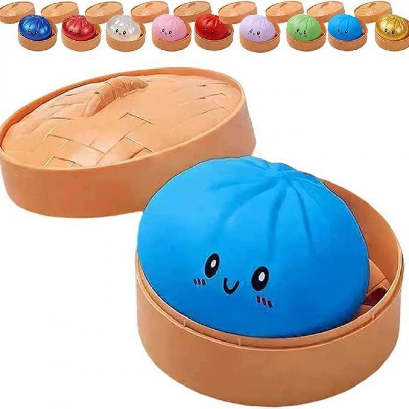 Smiley Dumpling Squishy Slow Rising Stress Relief Toy - 3.35inch
