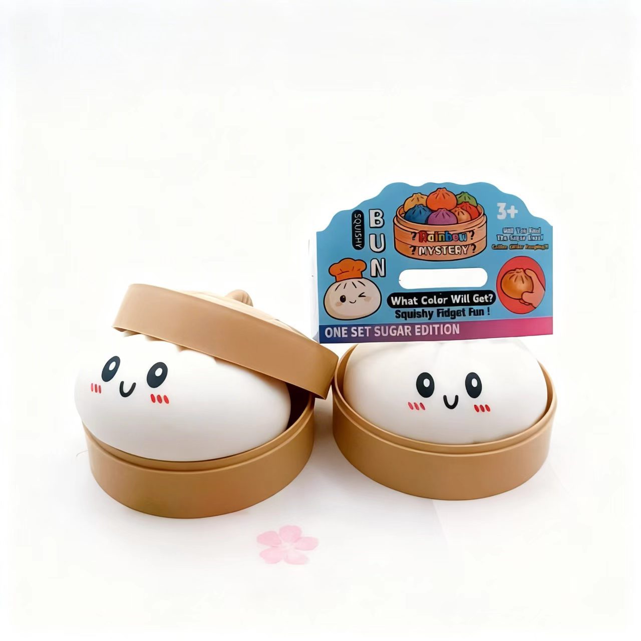 Smiley Dumpling Squishy Slow Rising Stress Relief Toy - 3.35inch