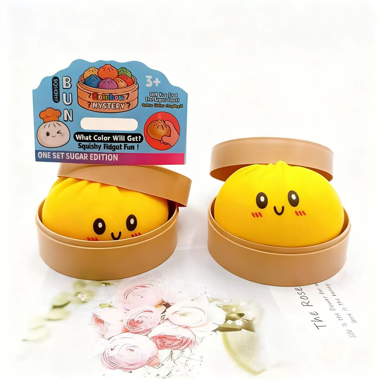 Smiley Dumpling Squishy Slow Rising Stress Relief Toy - 3.35inch