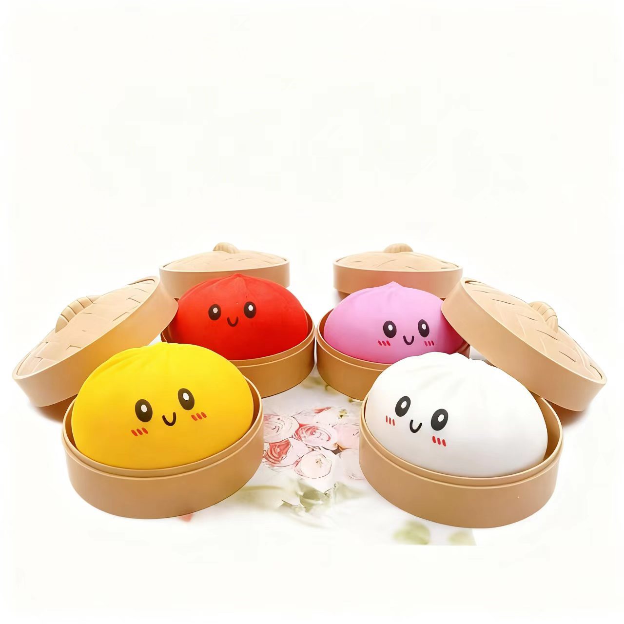 Smiley Dumpling Squishy Slow Rising Stress Relief Toy - 3.35inch